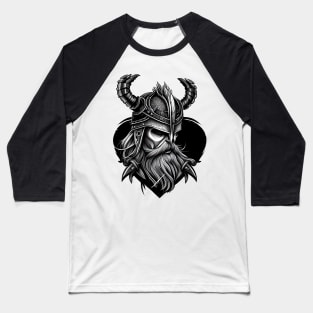 Viking Skull with a Heart Shape Baseball T-Shirt